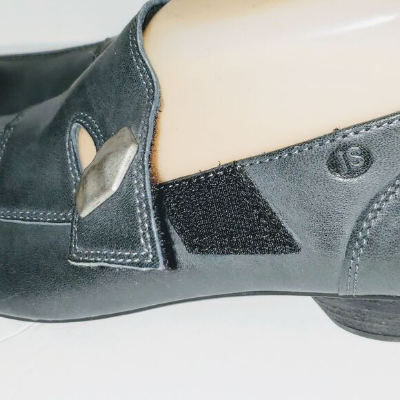 Josef Seibel Tina Gray Split Toe Mary Jane Hook Loop Low Heel Size US 7 EU 38 - Picture 5 of 11